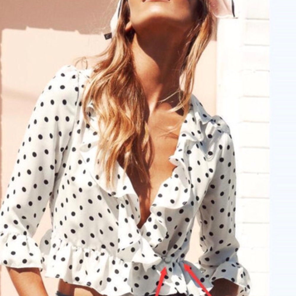 ❌CLEARANCE Polka dot blouse - Picture 2 of 5